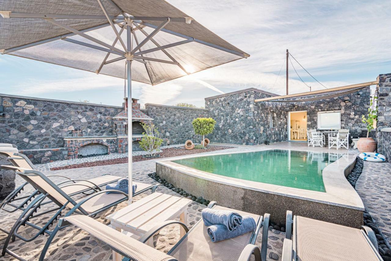 Klimata House - Private Jacuzzi Pool & Bbq Villa Vlychada Exterior foto
